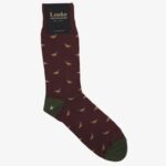 Loake 26804V258 Duck Socks Burgundy Accessories