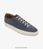 Loake 26804V34 Dash Light Blue Suede Trainers & Sneakers - Image 2