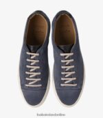 Loake 26804V34 Dash Light Blue Suede Trainers & Sneakers - Image 3