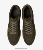 Loake 26804V36 Foster Green Suede Trainers & Sneakers - Image 3