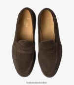 Loake 26804V54 Imperial Dark Brown Suede Loafers - Image 3