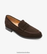 Loake 26804V59 356 Dark Brown Suede Loafers - Image 2