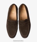 Loake 26804V59 356 Dark Brown Suede Loafers - Image 3