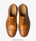 Loake 26804V5 Chester Tan Brogues - Image 3