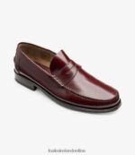 Loake 26804V61 Princeton Burgundy Loafers - Image 2