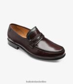 Loake 26804V64 Rome Burgundy Loafers - Image 2