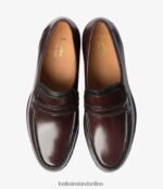 Loake 26804V64 Rome Burgundy Loafers - Image 3