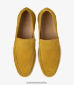 Loake 26804V68 Tuscany Sunset Yellow Suede Loafers - Image 3