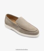 Loake 26804V69 Tuscany Stone Suede Loafers - Image 2