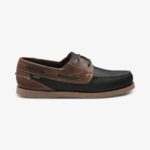 Loake 26804V76 Lymington Navy Brown Nubuck Boat Shoes