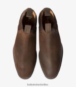 Loake 26804V88 Chatsworth Brown Waxed Suede Boots - Image 3