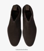 Loake 26804V92 Coppergate Dark Brown Suede Boots - Image 3