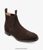 Loake 26804V94 Chatsworth Dark Brown Suede Boots - Image 2